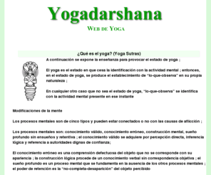 yogadarshana.org: Yoga darshana
