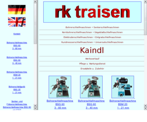 bohrerschleifgeraet.net: Schleifmaschinen : sharpening machines by rktraisen
Schleifmaschinen : Sharpening Machines by rktraisen :: Bohrerschleifmaschine, Spiralbohrerschleifmaschine, Bohrerschleifger