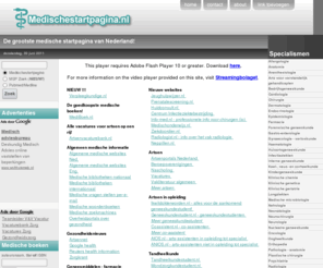 medischestartpagina.nl: Medischestartpagina.nl: De medische startpagina met alle belangrijke medische sites
Medischestartpagina.nl: De grootste medische startpagina van Nederland met alle belangrijke medische sites op een rij