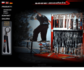 snow-models.com: snow - models.
Snow-models zajmuje się sprzedarzą , projektowaniem breloczków i wisiorków modeli desek snowboardowych i nart. Oferuje różne wzory gotowe oraz możliwość wyprodukowania według indywidualnego projektu.
