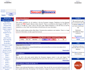 soccerwinners free soccer predictions