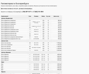 uraltimber.ru: Пиломатериал в Екатеринбурге: доска обрезная, брус, доска обшивочная, блок-хаус, доска пола, брусок.
