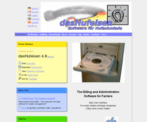farriersoftware.net: dasHufeisen - Software for Farriers
Accounting and Documentation software for Farriers