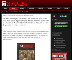 newkettlebellpower.com: Mahler's Aggressive Strength: Kettlebell DVD's For Beginners, Fat Loss, Size And Strength
Mahler's Aggressive Strength - Kettlebell Training, Free Articles, Personalized Training Programs