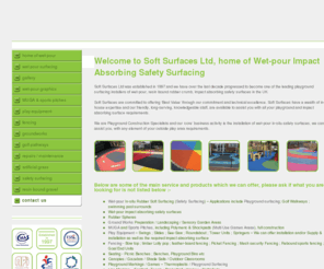 softsurfaces.co.uk: wet-pour, soft surfaces, impact absorbing, playground surfacing: Soft Surfaces Ltd
An established company since 1997 we can cater for all your sports and play enquiries.