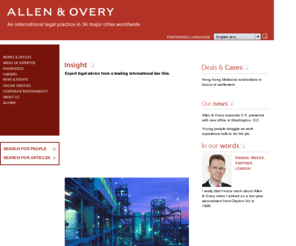 allen-overy.com: Allen & Overy international law firm
