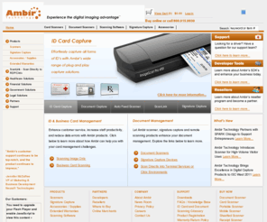 amdisc.com: Ambir Technology -  Your Home For Card Scanners | Drivers License Scanners | ID Scanners
Ambir Technology is your home for Scanners and Signature Capture