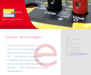 elektro-lechner.com: AktivMedia.com
Wir sorgen fuer Ihren Auftritt im Internet - von der Planung Ihrer Site, ueber die Domain Registrierung, von kostenguenstigen Speicherplatz, bis hin zur Erstellung und Veroeffentlichung - alles aus einer Hand.