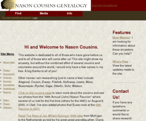 nasoncousins.com: Home Page: Nason Cousins
Home Page: Nason Cousins