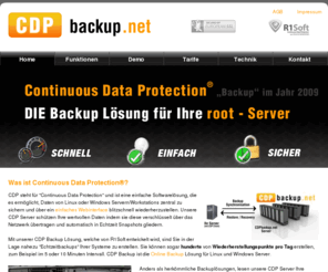 cdpbackup.net: CDPbackup.net - Continuous Data Protection
CDP steht für Continuous Data Protection und ist eine einfache Softwarelösung, welche es ermöglicht, Daten von Linux oder Windows Servern zentral zu sichern.