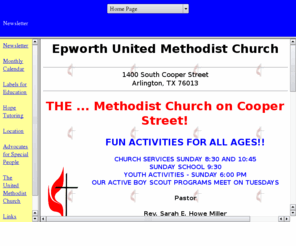 epworthtx.org: Welcome to Epworth United Methodist!
