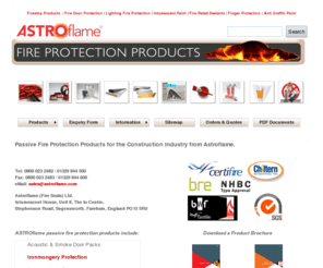 fireresistant.co.uk: Passive Fire Protection - intumescent & fire proofing products.
Passive fire protection products | Intumescent fire seals | Fireproofing construction products | Exports worldwide.