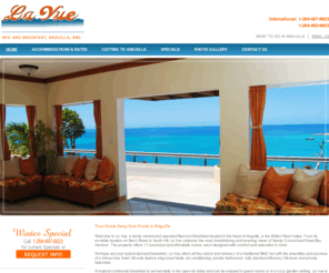 lavueanguilla.com: Welcome | La Vue
Perhaps not your typical bed and breakfast, La Vue offers all the charm and intimacy of a traditional B&B, but with the amenities and services of a full-service hotel