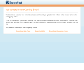 net-comercio.com: net-comercio.com Coming Soon!
The owner of this domain has not yet uploaded their website.