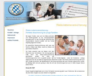 risiko-lebensversicherung.com: Versicherungsmakler Ingolstadt - Risikolebensversicherung
Infoseite der Bavaria Wirtschafts- und Informationsdienst GmbH, um Angebote zur Risikolebensversicherung von verschiedenen Anbietern zu vergleichen und ein individuelles Angebot anzufordern.