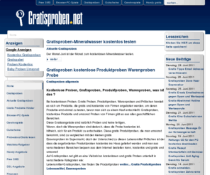 gratisproben.net: Gratisproben.net - Sparportal - Home
Gratisproben.net - Das Sparportal! Kostenlose Proben, Gratisproben,  Warenproben, gratis Produktproben, Gratis probe, umsonst Pröbchen, kostenlos, Girokonto Gewinnspiele, Gutscheine Gratisangebote, Probeabos,, ing-diba-tagesgeldkonto 5,00% zinsen kostenlos,täglich verfügbar Das Extra-Konto ermöglicht flexibles Sparen, Anlegen oder Geld parken und eignet sich damit ideal fuer den Vermögensaufbau und reg, Kostenlose Geschenke von Dr.Pierre Ricaud-Kosmetik, nur für den kostenlosen Newsletter registrieren und schon bekommt man gratis Geschenke zum Geburtstag und wird immer über die neuesten aktuellen Produkte und Beauty-Tipps passend zu Ihrem Hauttyp informiert. Auch bei der Anti-Age-Pflege bekommen Sie umfassende Tips und Ratschläge zur Hautpflege., www.abi-tools Interaktives Lern-und Übungsprogramme unter Leitung eines Fachlehrers für Chemie und Biologie richtet sich in erster Linie an Schüler der Sekundarstufe II. Ideal zur Vorbereitung und Lernkontrolle für Klausuren. Kein Schnickschnack lenkt von den eigentlichen Themen ab. Die Frage-und Übungsbögen können sowohl von Schülern, Gratisproben und Gratis Produkte für Kinder Hier beim Bundesverband Deutscher Fertigbau können einige schöne und hilfreiche Gratis Produkte für Kinder angefordert werden. Zur Auswahl stehen zum Beispiel Kinderbuch 