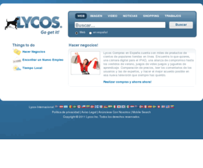 lycos.es: Lycos
Lycos es su fuente para toda la web tiene que ofrecer - de búsqueda, noticias, de compras, empleos y más.