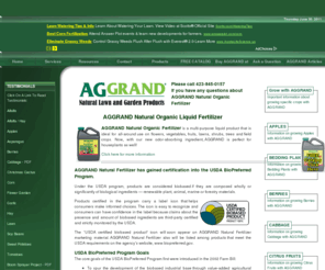 org-fert.com: AGGRAND Natural Organic Fertilizer Lawn Garden Farm Agriculture
AGGRAND Natural Organic Fertilizers are a safe and effective alternative to high analysis synthetic chemical fertilizers. We strive to put the highest quality ingrediants into our products.