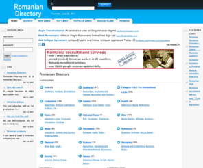 romanian-directory.com: Romanian Directory 
Romanian-Directory.com is a Romanian directory containing Romanian links. The entire directory is in English language to make it easier for foreigners.