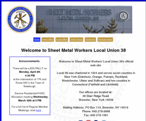 sheetmetallocal38.org: Welcome To Sheet Metal Worker's Local Union #38
