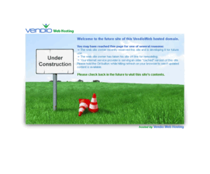 liquidationdiscount.com: Coming Soon...Web Hosting by Vendio
Web Hosting by Vendio, Trusted Solutions since 1998.  Providing web hosting with frontpage, php, Perl, MySQL, stats, ecommerce and domain names support. Trusted web hosting 99.9999% up time. Free domain names & setup for most plans.  Fantastico and cPanel.  30 Day Money Back Guarantee