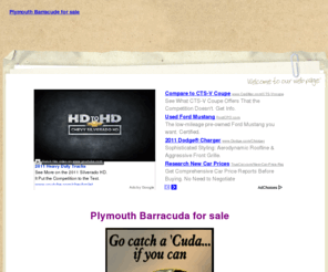 plymouthbarracudaforsale.com: Plymouth Barracuda for sale
Plymouth Barracuda for sale.