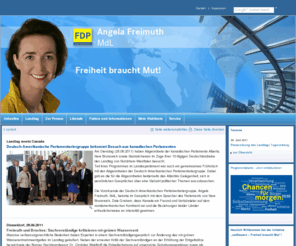 aufstieg-durch-leistung.com: Angela Freimuth, MdL
Angela Freimuth stellt sich und ihre politische Arbeit vor.