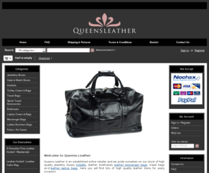 queensleather.co.uk: Jewellery Boxes | Holdalls | Leather Briefcases | Queens Leather
Queens Leather sell high quality Leather Products that are highly desirable. We sell luggage, holdall, leather wallets, Jewellery Boxes, leather holdalls and Business Cases.