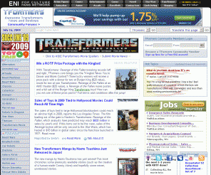 tformers.com: Awesome Transformers Toys News Reviews
Daily guide to transformers news reviews movie, robots in disguise, armada, japanese, animated tv show, comic book, action figures, exclusive products and much more.