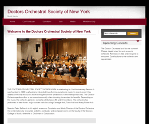 doctorsorchestra.org: Doctors Orchestral Society of New York
