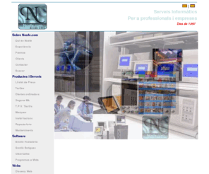 nosfe.com: Xarxes, Informatica, Seguretat, Assessoria, Cibercafes, Internet, Partys, TPV, Tactil, Programacio, Palamos, Girona
Obtingui més rendiment del seu negoci, conti amb l'assessorament i l'ajuda d'un gran professional de les noves tecnologies. Algú independent, que li pot dissenyar la seva xarxa, mantenir els equips, intercomunicar les seves oficines...