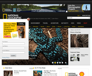 winchilsea.com: National Geographic - Inspiring People to Care About the Planet Since 1888
National Geographic provides free maps, photos, videos and daily news stories, as well as articles and features about animals, the environment, cultures, history, world music, and travel.