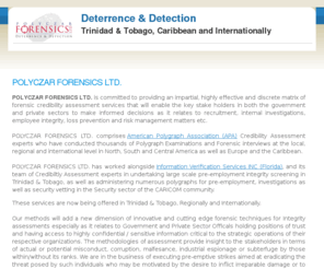 polyczar.com: PolyCzar Forensics, Ltd. - Home
PolyCzar Forensics, Ltd. - Deterrence & Detection