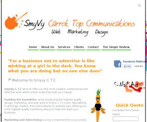 smyvyctc.co.uk: SmyVy C.T.C : SmyVy Carrot Top Communications Marketing, Design and Web - Home
SmyVy Carrot Top Communications is a full service design agency based in the historic city of Cambridge.