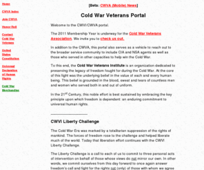 coldwarveterans.com: Cold War Veterans Institute and Cold War Veterans Association
