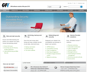 gfihispana.org: GFI - Web, Email and Network Security solutions for SMBs on premise and hosted
GFI offer fax server solution, email anti-virus and anti-spam software for Microsoft Exchange and email servers; Network security and monitoring tools; event log monitoring solutions for Windows NT/2000/2003.
        
        