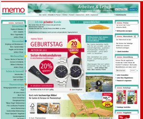 memo-stick.info: memo - Leben und Arbeiten in Harmonie mit der Umwelt
Klimaneutraler Schnellversand mit rund 10.000 umwelt- und sozialverträglichen Produkten
 für Büro, Schule, Haushalt und Freizeit sowie (Büro-)Möbel und Werbemittel sowie ständig aktualisierte Sonderangebote runden den Online-Shop sinnvoll ab. Werbeartikel, Werbemittel & Werbegeschenke im memo Online-Shop. Profitieren Sie von unseren 19 Jahren Erfahrung, top Preisen und persönlicher Beratung..