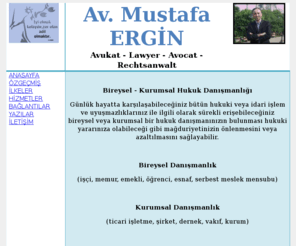 mustafaergin.com: Avukat Mustafa ERGİN
Bireysel - Kurumsal Hukuk Danışmanlığı