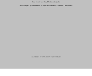 sebbahweb.com: Apprendre et chanter juste avec Canta de CHAUMET Software
Chanter juste, apprendre à chanter, devenir chanteur ou chanteuse, placer sa voix