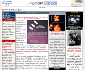 stagepassnews.com: Stagepass Music News - On The Web - Stagepassnews.com
The latest scoop, news, reviews & feature articles in the music industry as it relates to musicians