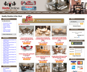 dinetteonline.com: Dinette Sets: Dining Room Tables, Dinettes, Bar Stools, Dinette Tables
Choose from a variety of dinettes, including contemporary style dinette sets, as well as many dinette table and chairs sets and bar stools.