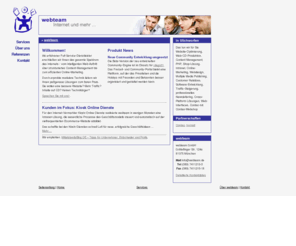 greenoffice-consulting.com: webteam · Willkommen
webteam liefert zuverlässig und schnell datenbank-basierte Web- und CD-Produktionen.