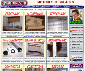 motores.tk: MOTORES TUBULARES PARA PERSIANAS,TOLDOS Y ESTORES.MOTORES PERSIANAS.MOTOR TOLDOS. MOTORIZACIÓN
Precios de motores para persianas, estores y toldos. Motores tubulares. Tienda online envíos a domicilio.