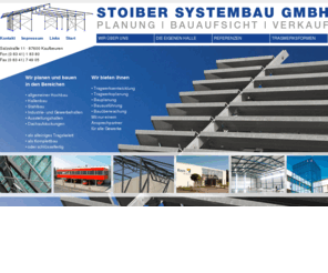 stahlhochbau.de: Hallenbau - Stahlbau - Stoiber Systembau GmbH
Stoiber Systembau GmbH, Hallenbau, Planung, Bauaufsicht, Verkauf, Stahlbau, Stahlhochbau, Gewerbehalle, Industriebau, Hallenbau