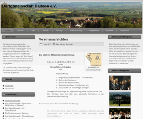 barksen.net: Dorfgemeinschaft Barksen e.V.
Eine Seite der Dorfgemeinschaft Barksen. Alles Rund um Barksen und das Weserbergland. Termine, Ausflüge, Wissenswertes, …