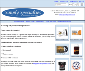 simplyspecialties.com: Simply Specialties
Promotional products, trade show giveaways, and business gifts.  We can imprint your company name and logo on almost anything!