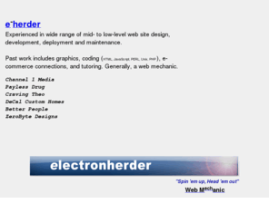 electronherder.net: electronherder - Web Fat-Fingering and Testing
