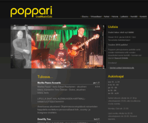 ravintolapoppari.fi: Poppari - Live Music Club
Livemusiikkia Jyväskylän keskustassa.