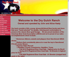 texas-boer-goats.com: Dry Gulch Ranch
Dry Gulch Ranch breeds premium Boer Goats!