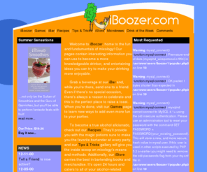 barkeep.net: iBoozer
The internts leading bartending and drinking site